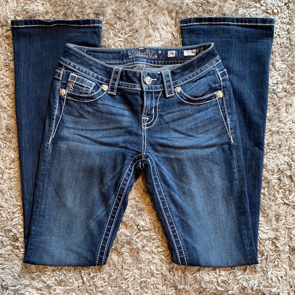 Miss Me Mid-Rise Bootcut Jeans 24x32